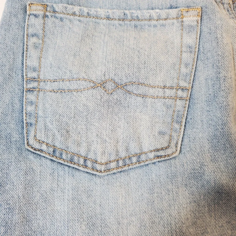 Lucky Brand Denim Jean Womens High Pencil Skirt Size 2/ 26 Light Wash Raw Hem